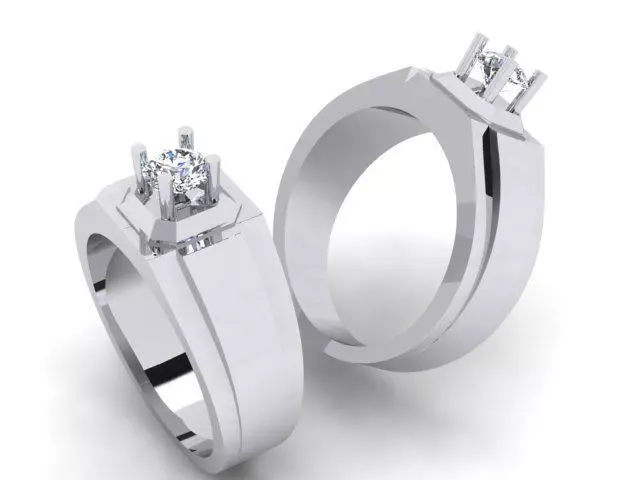 Unlocking the Class Diamond Rings for Men 3D print model_0