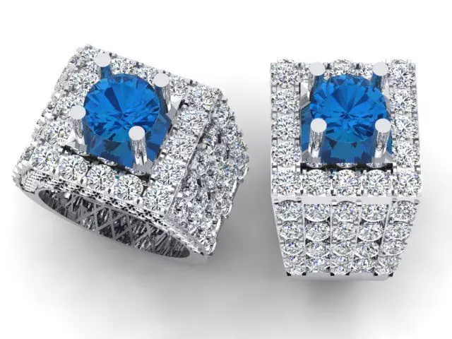 Unlocking the Class Diamond Rings for Men 3D print model_2