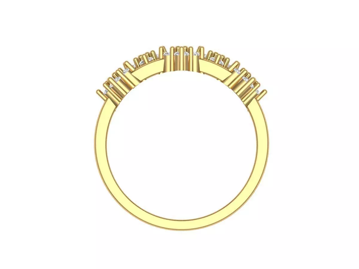 Solitaire ring 3D print model_1