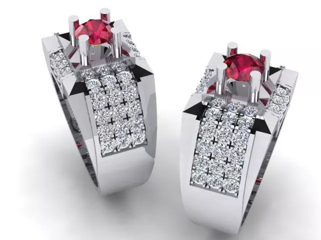 Unlocking the Class Diamond Rings for Men 3D print model_2