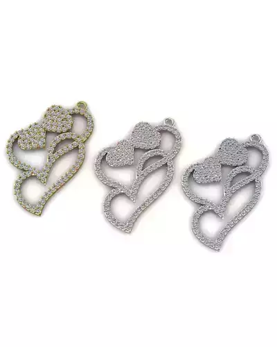 free jewelry pendant heart love shape