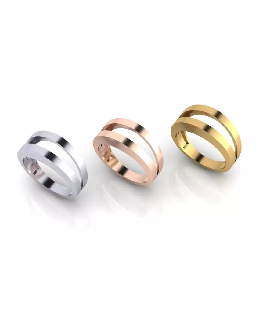 free gold ring Free 3D print model_0