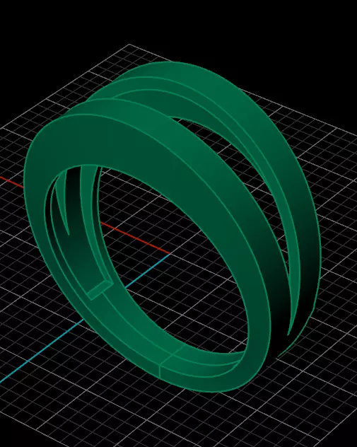 free gold ring Free 3D print model_2