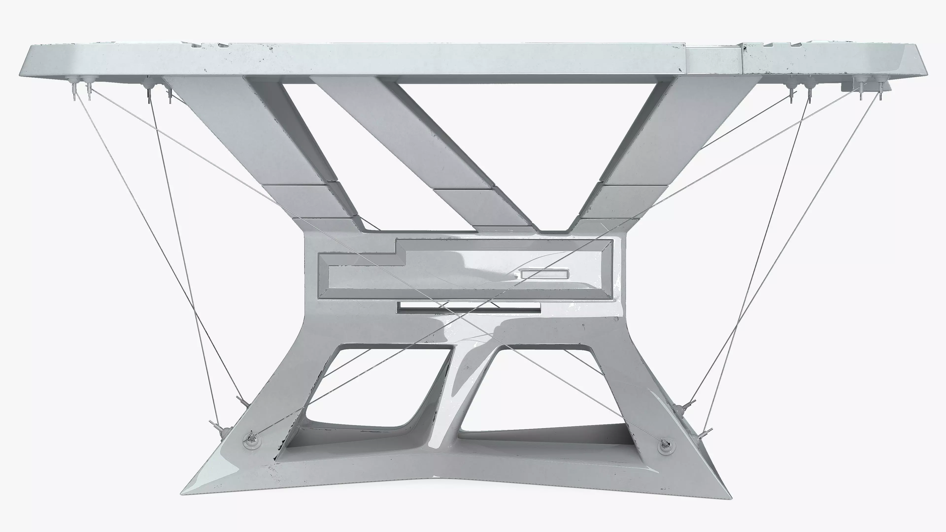 Table Sci-Fi Low-poly 3D model_4