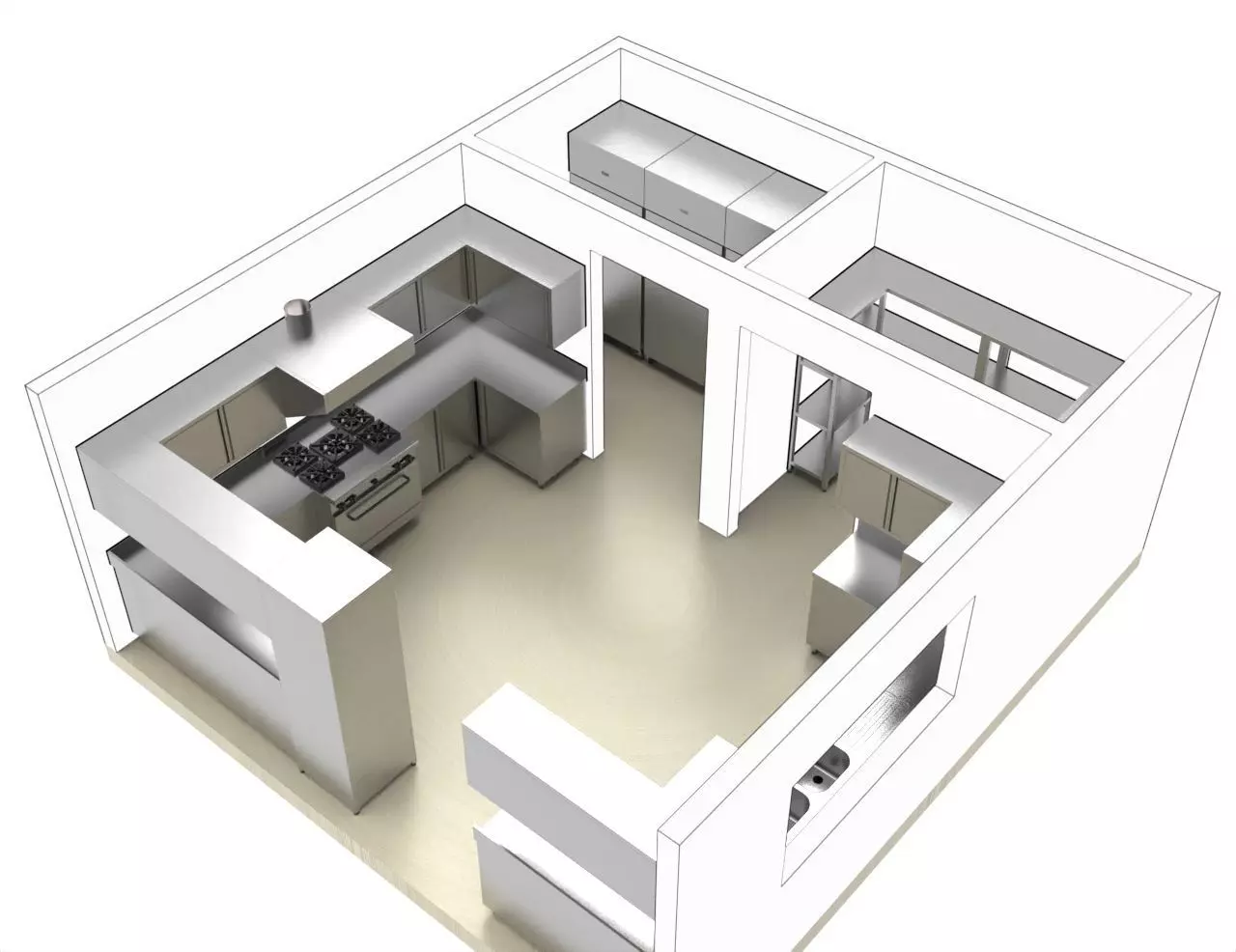 kitchen  8 3D model_2