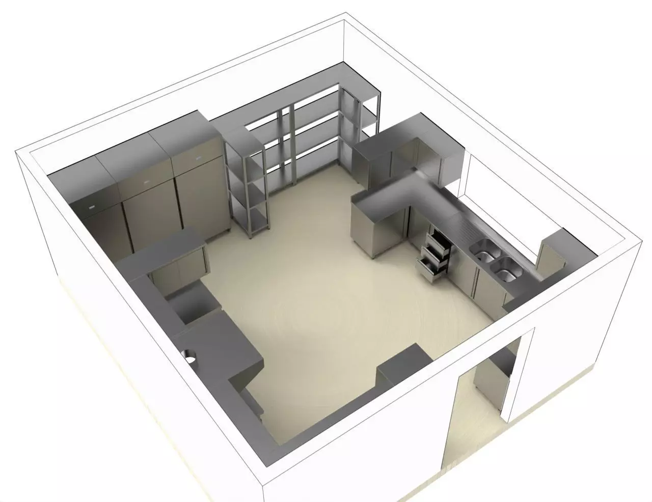 kitchen  8 3D model_1