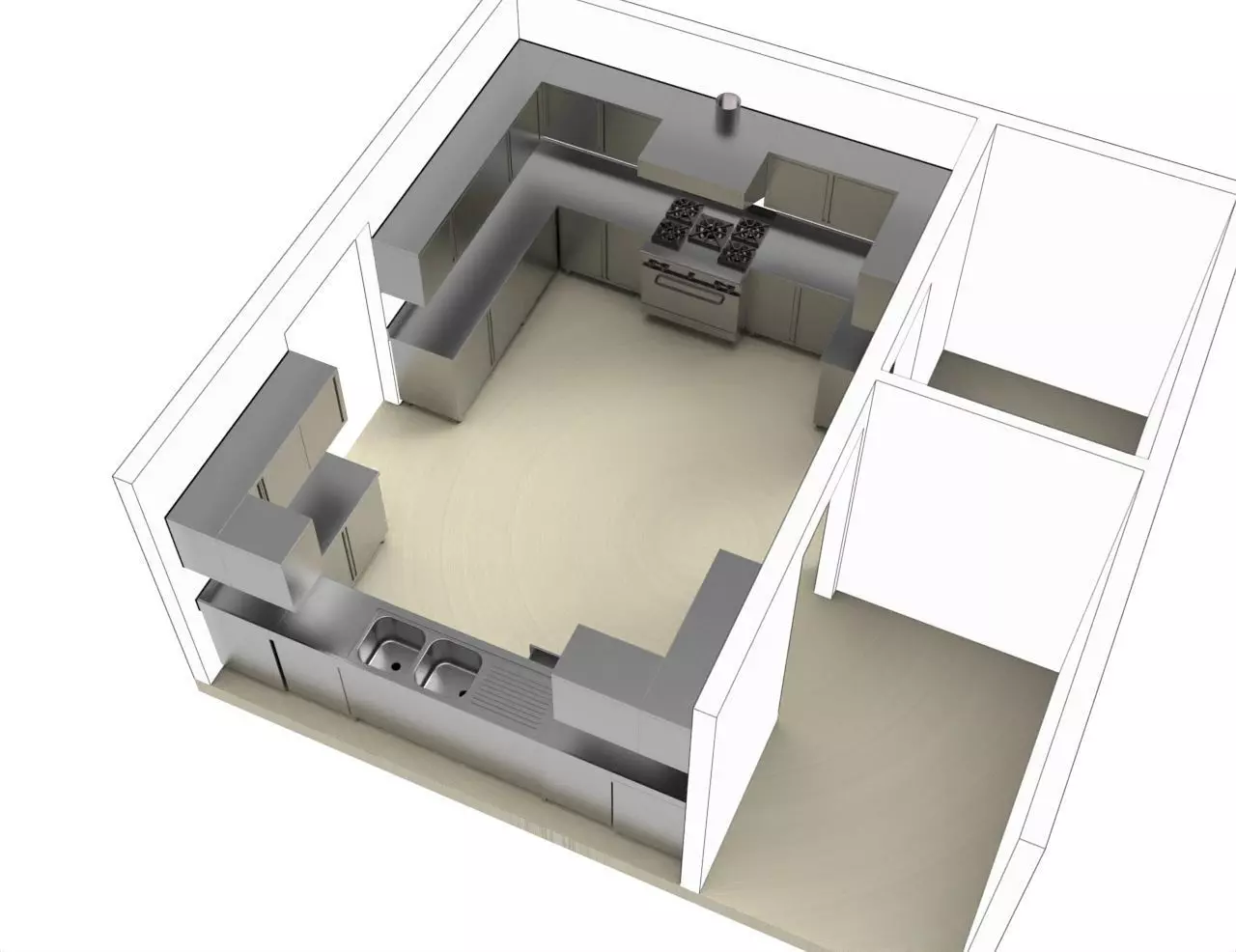 kitchen  8 3D model_4
