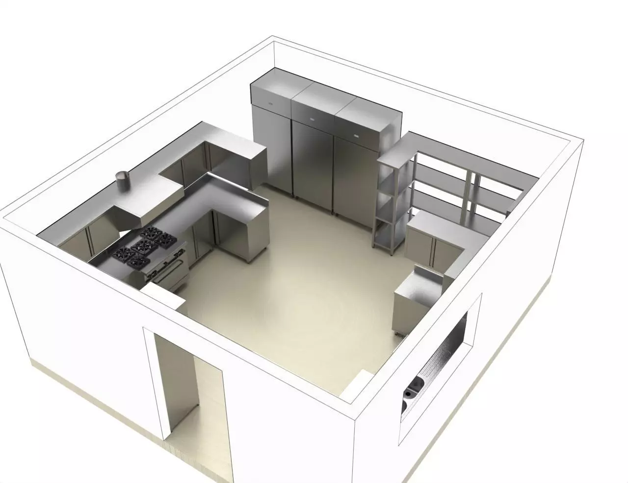 kitchen  8 3D model_13