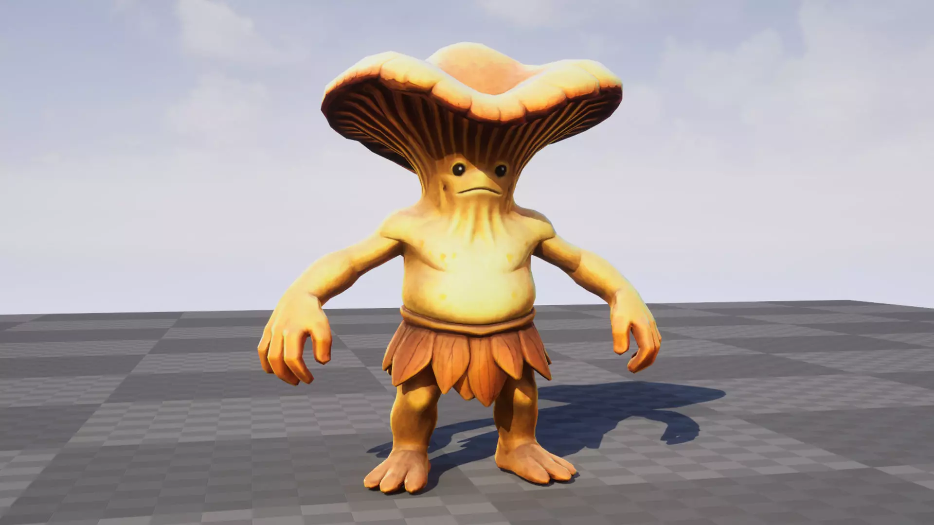 Chanterelle - Game ready character  Low-poly 3D model_3