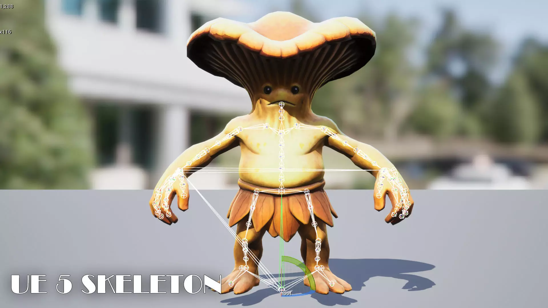 Chanterelle - Game ready character  Low-poly 3D model_7