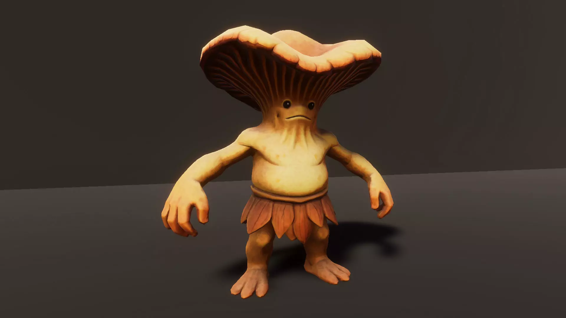 Chanterelle - Game ready character  Low-poly 3D model_8