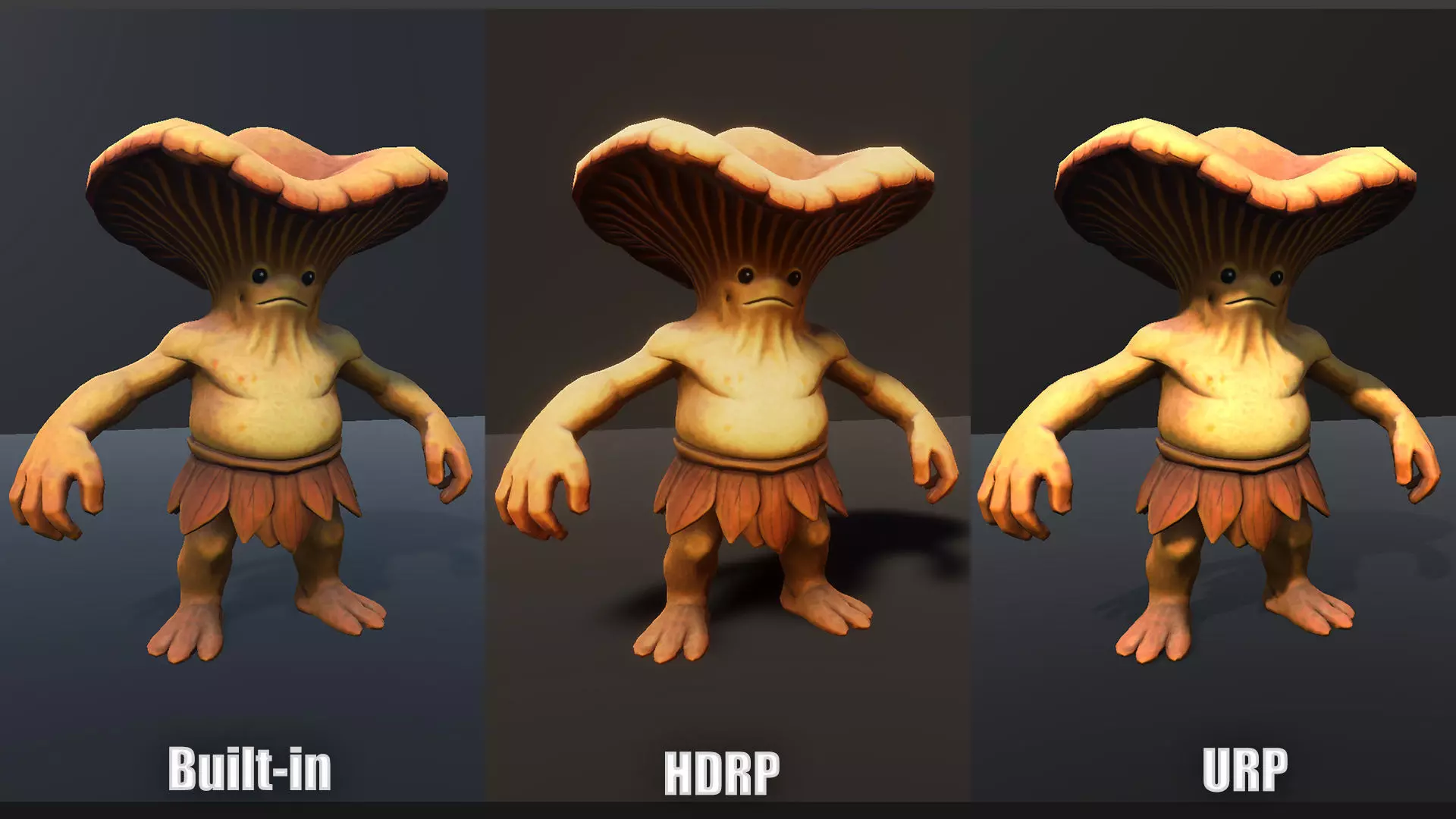 Chanterelle - Game ready character  Low-poly 3D model_10