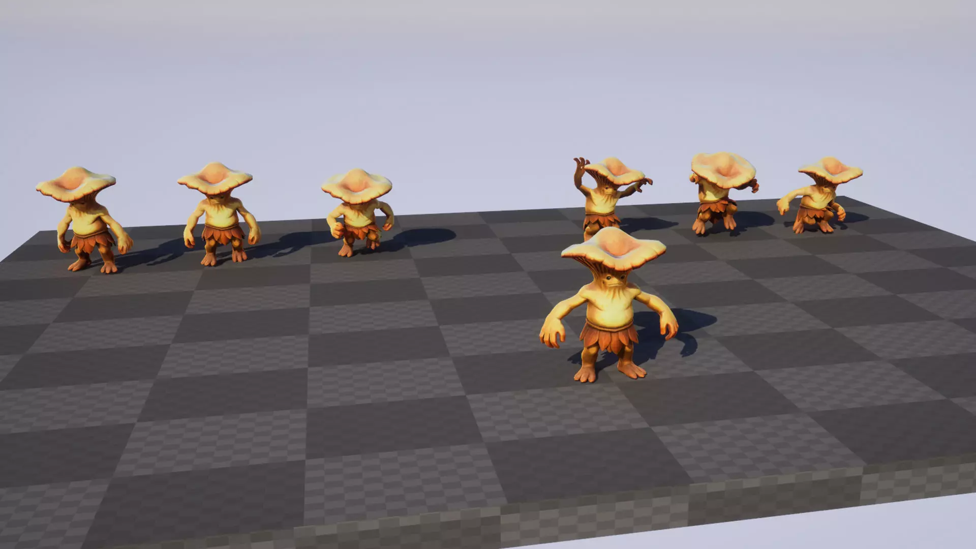 Chanterelle - Game ready character  Low-poly 3D model_5