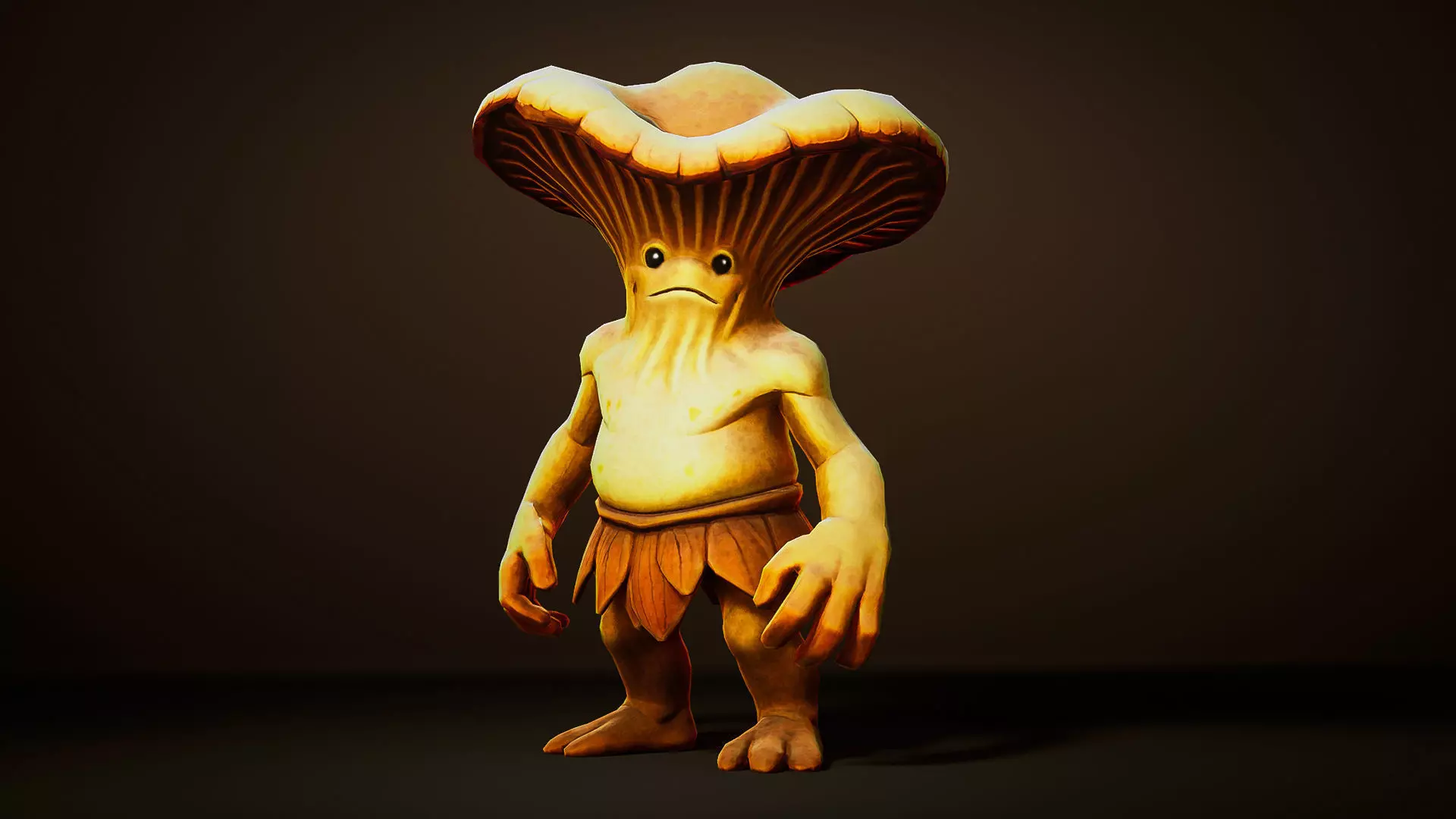 Chanterelle - Game ready character  Low-poly 3D model_2