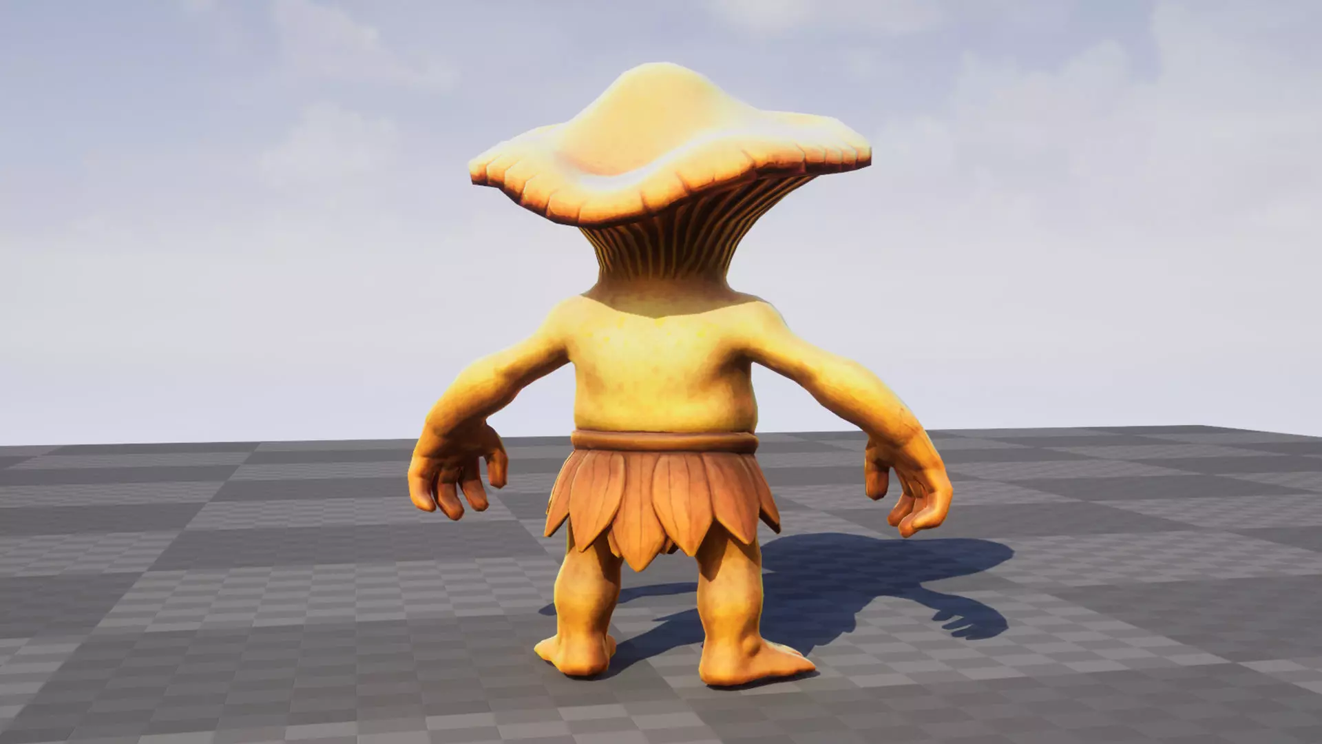 Chanterelle - Game ready character  Low-poly 3D model_4