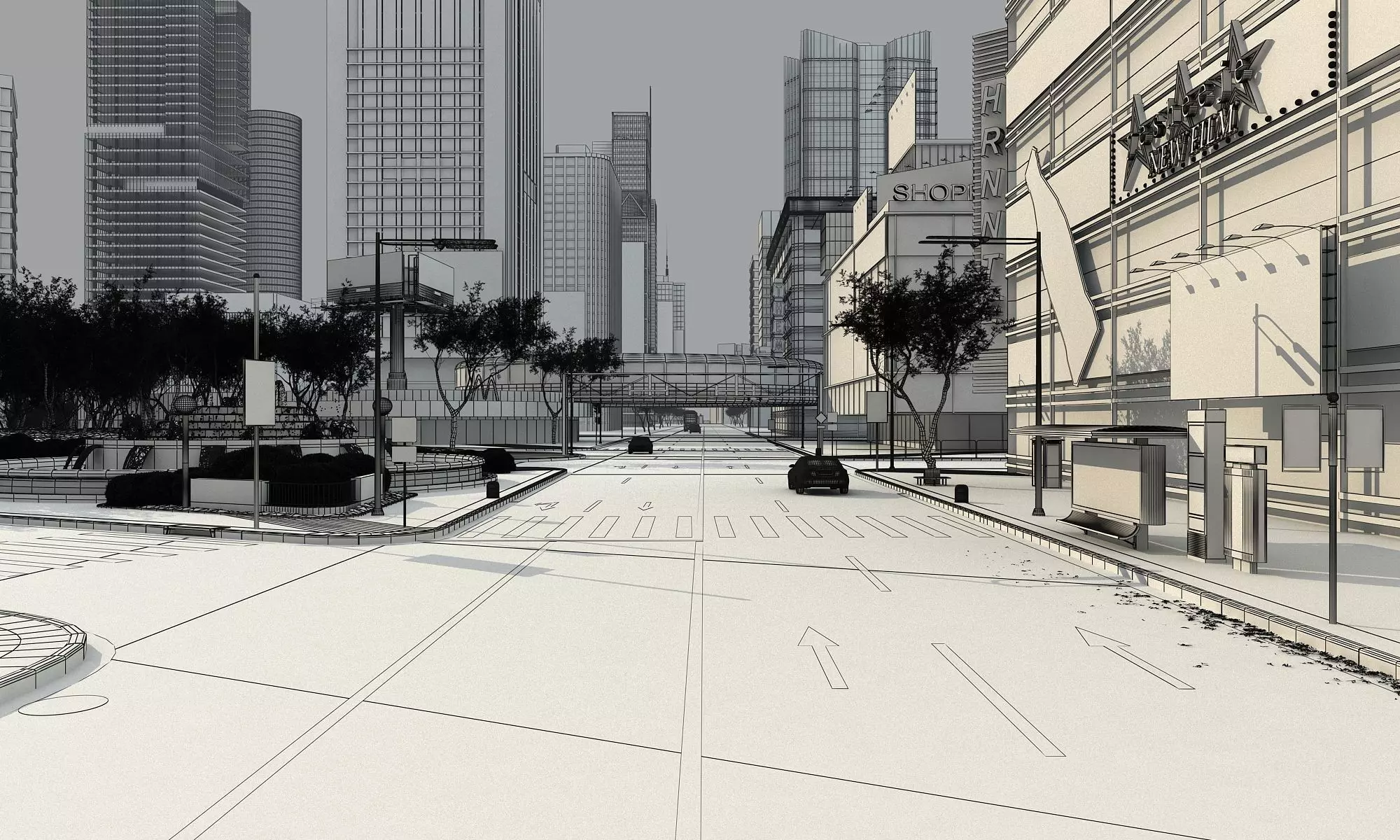 City Block 01 3D model_5