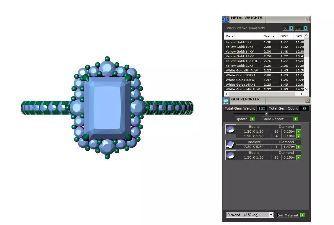 Solitaire ring 3D print model_8