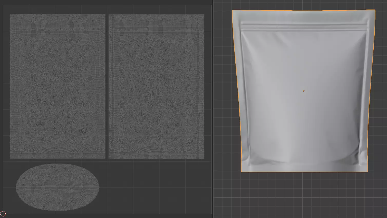 Stand Up Pouch Mockup 3D model_10