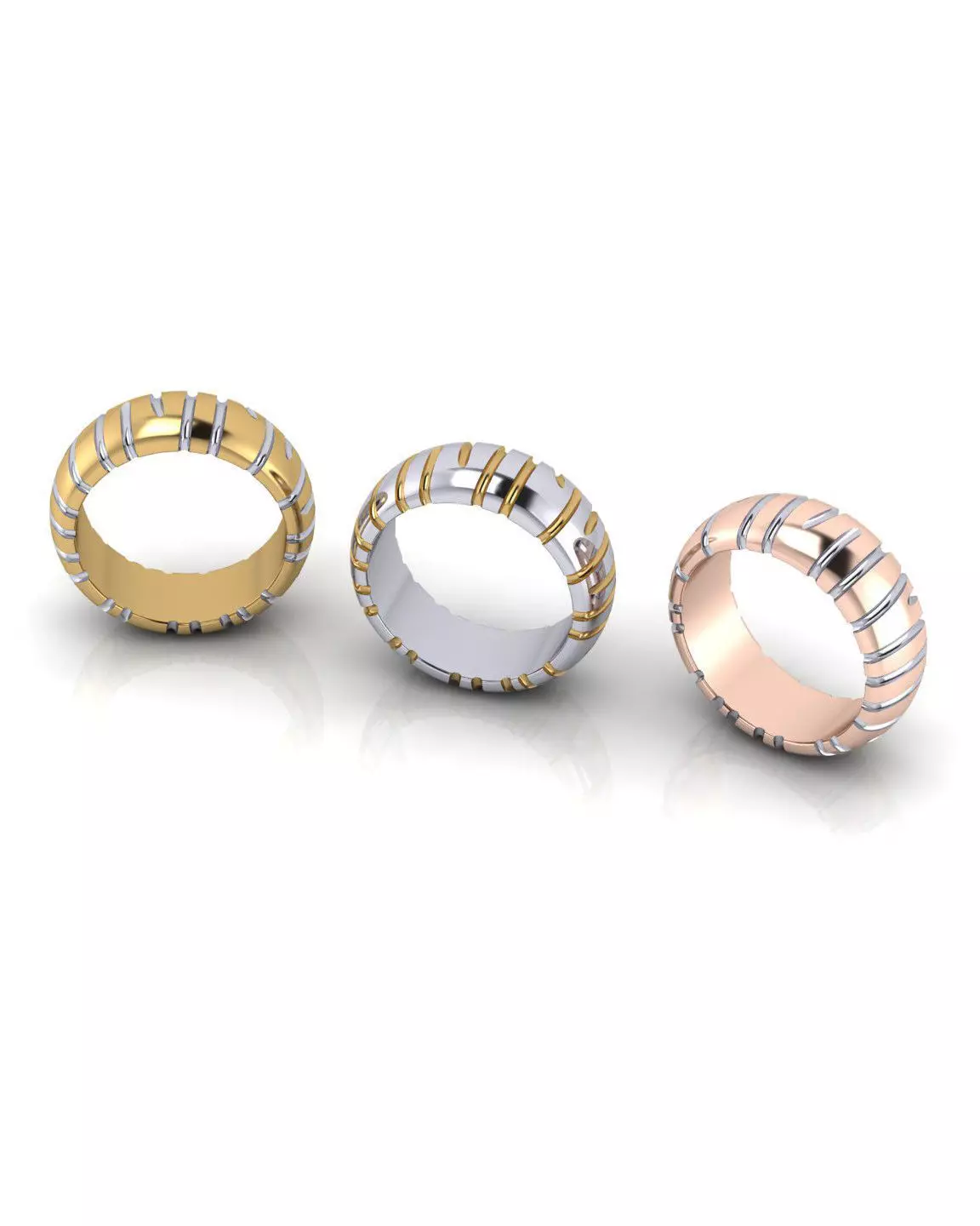 eternity gold ring 3D print model_0