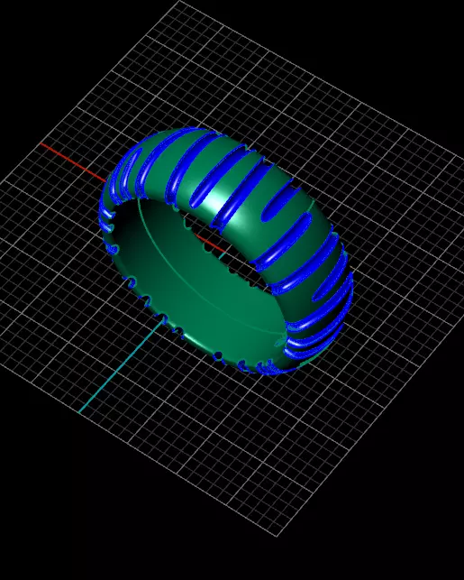 eternity gold ring 3D print model_2