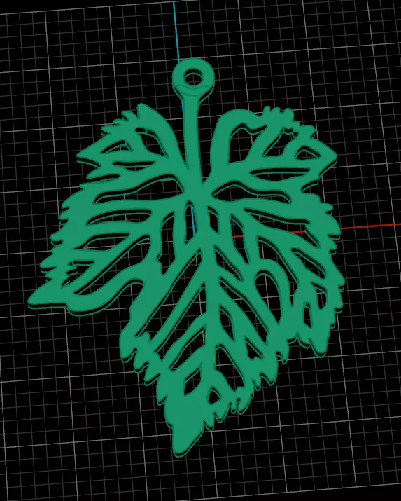 free leaf pendant Free 3D print model