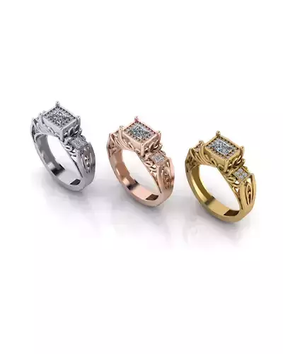 engagement emerald jewelry ring 