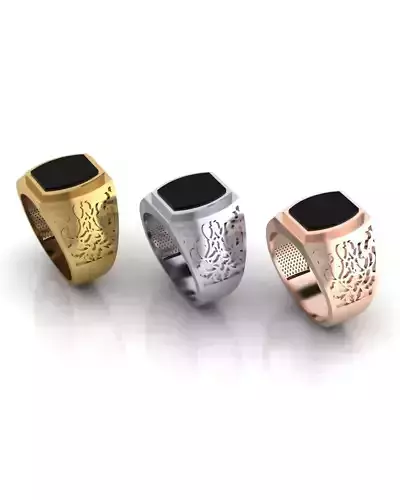 man jewelry gold ring 