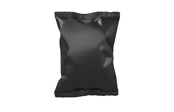 Potato Chips Package Medium Size Mock-up v1 002 Low-poly 3D model 2