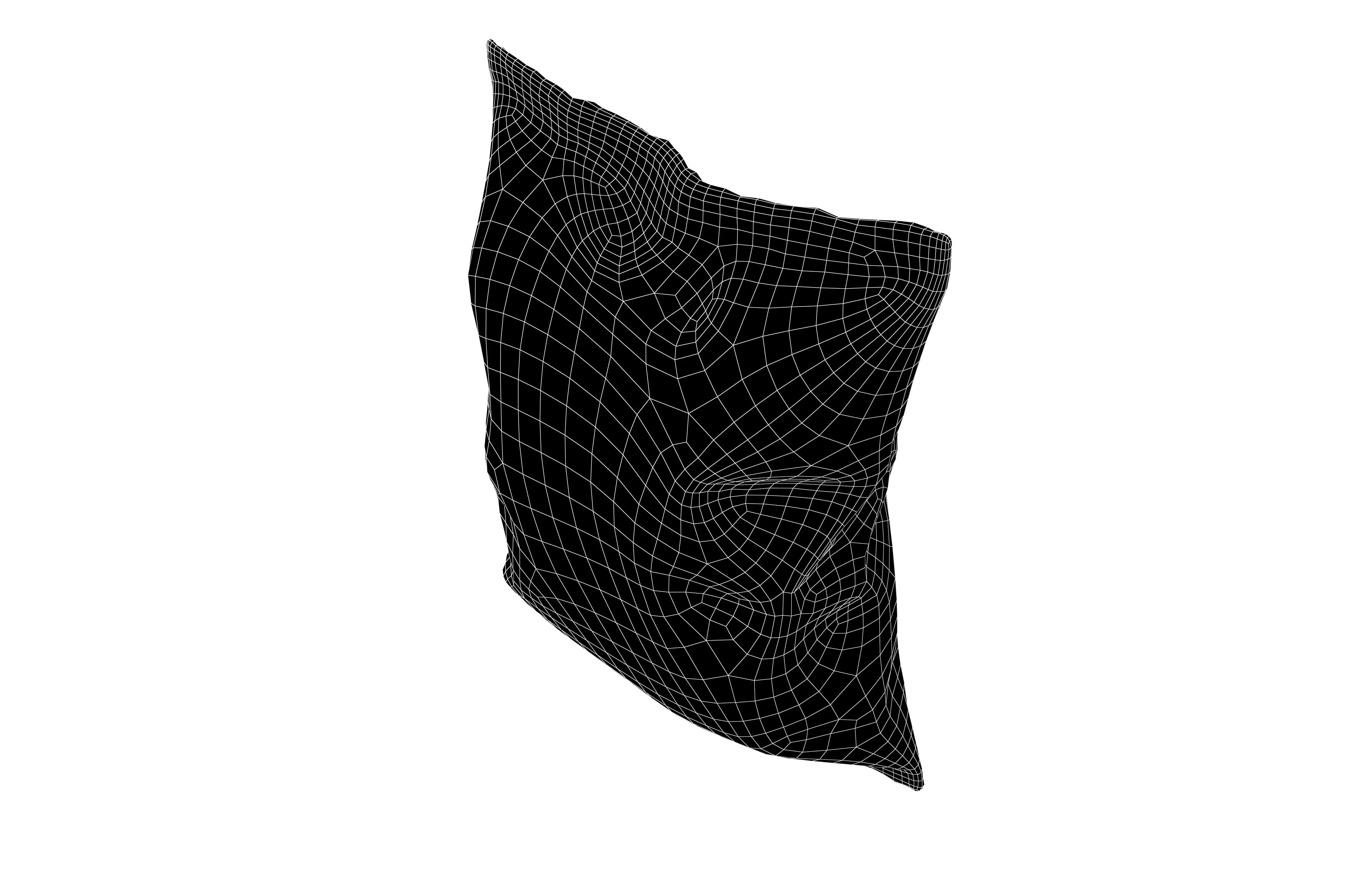 Potato Chips Package Medium Size Mock-up v1 002 Low-poly 3D model_6