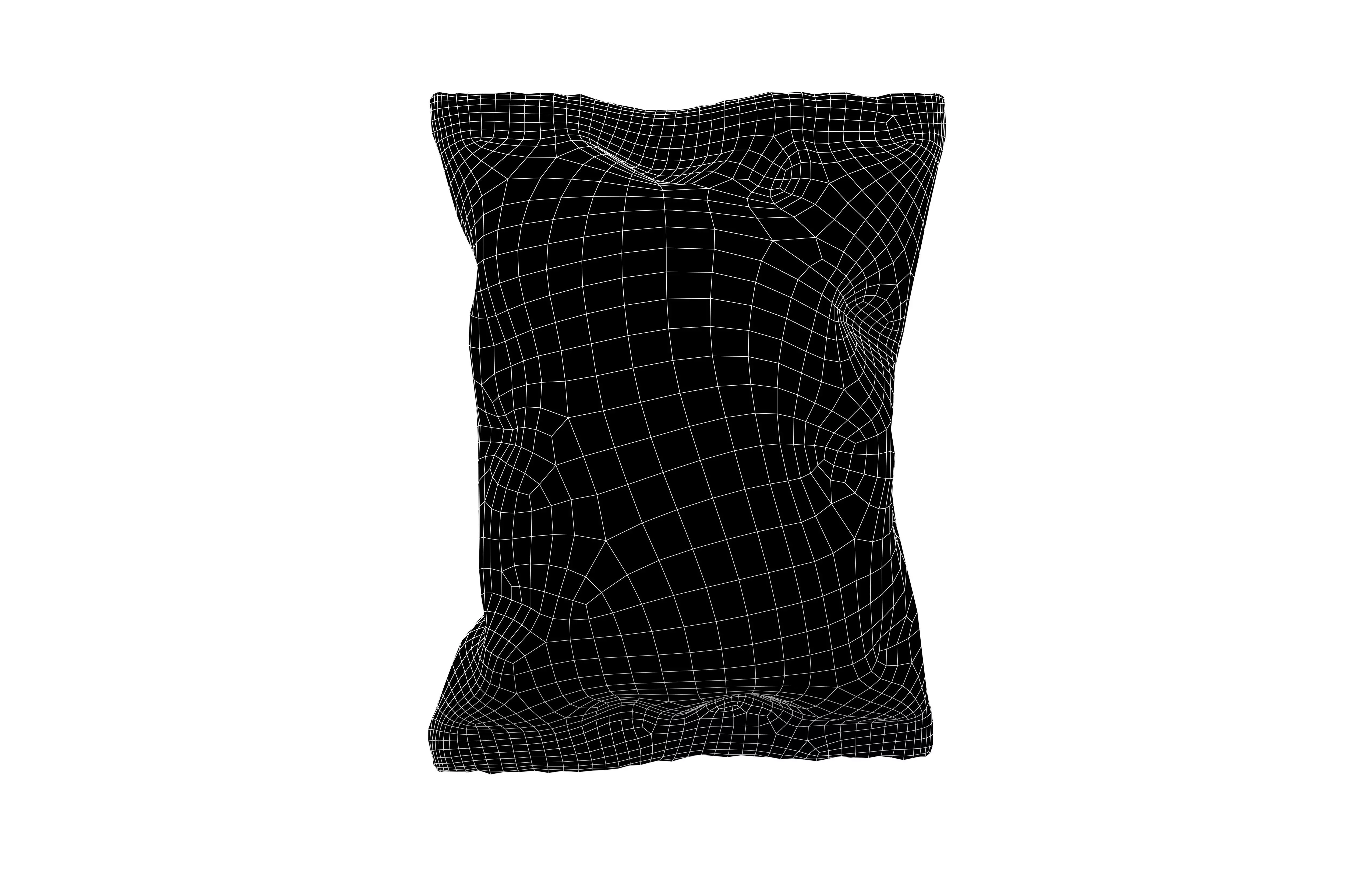 Potato Chips Package Medium Size Mock-up v1 002 Low-poly 3D model_5