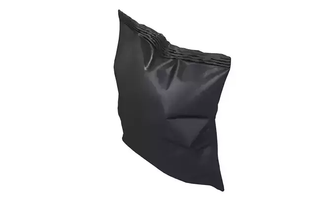 Potato Chips Package Medium Size Mock-up v1 002 Low-poly 3D model 3