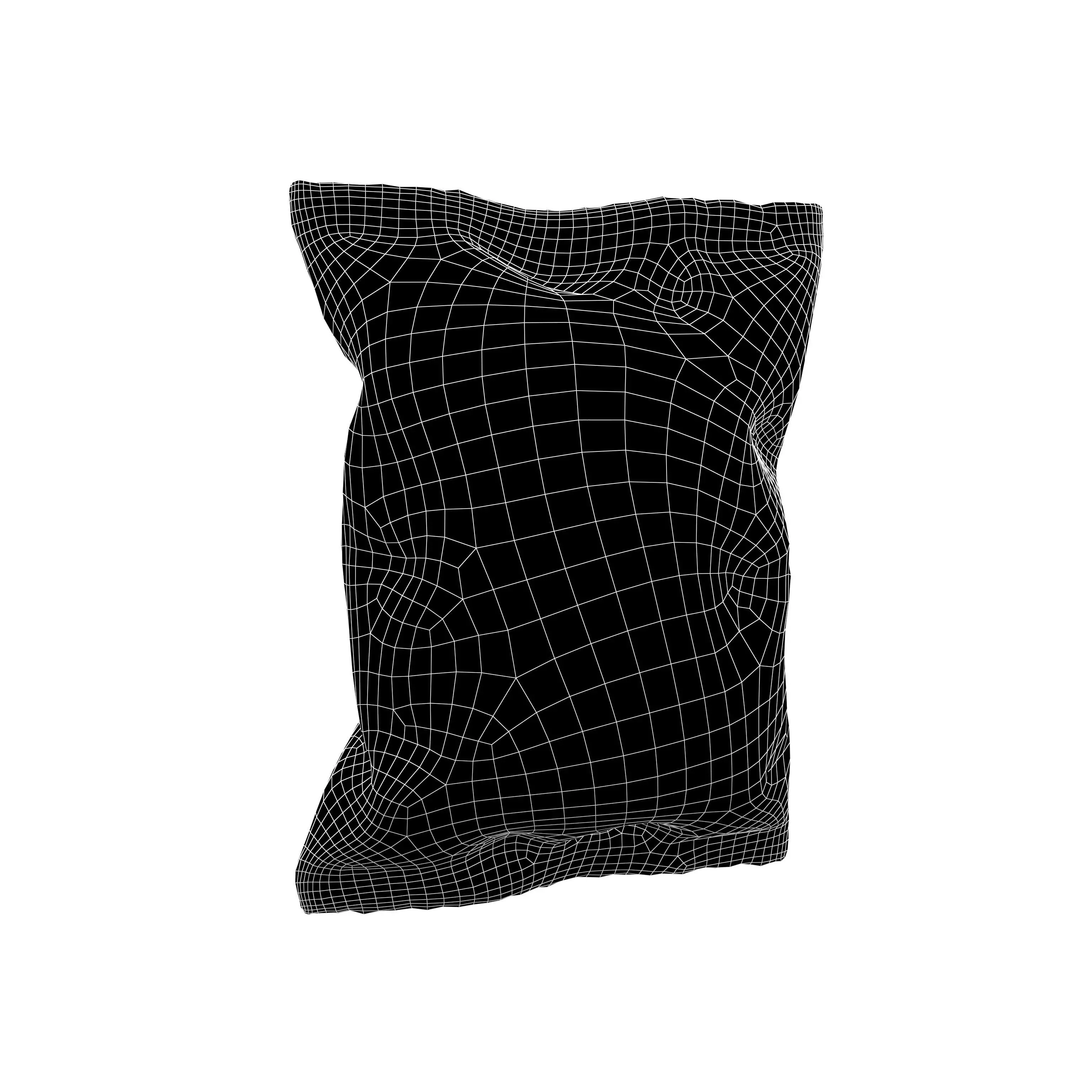 Potato Chips Package Medium Size Mock-up v1 003 Low-poly 3D model_4