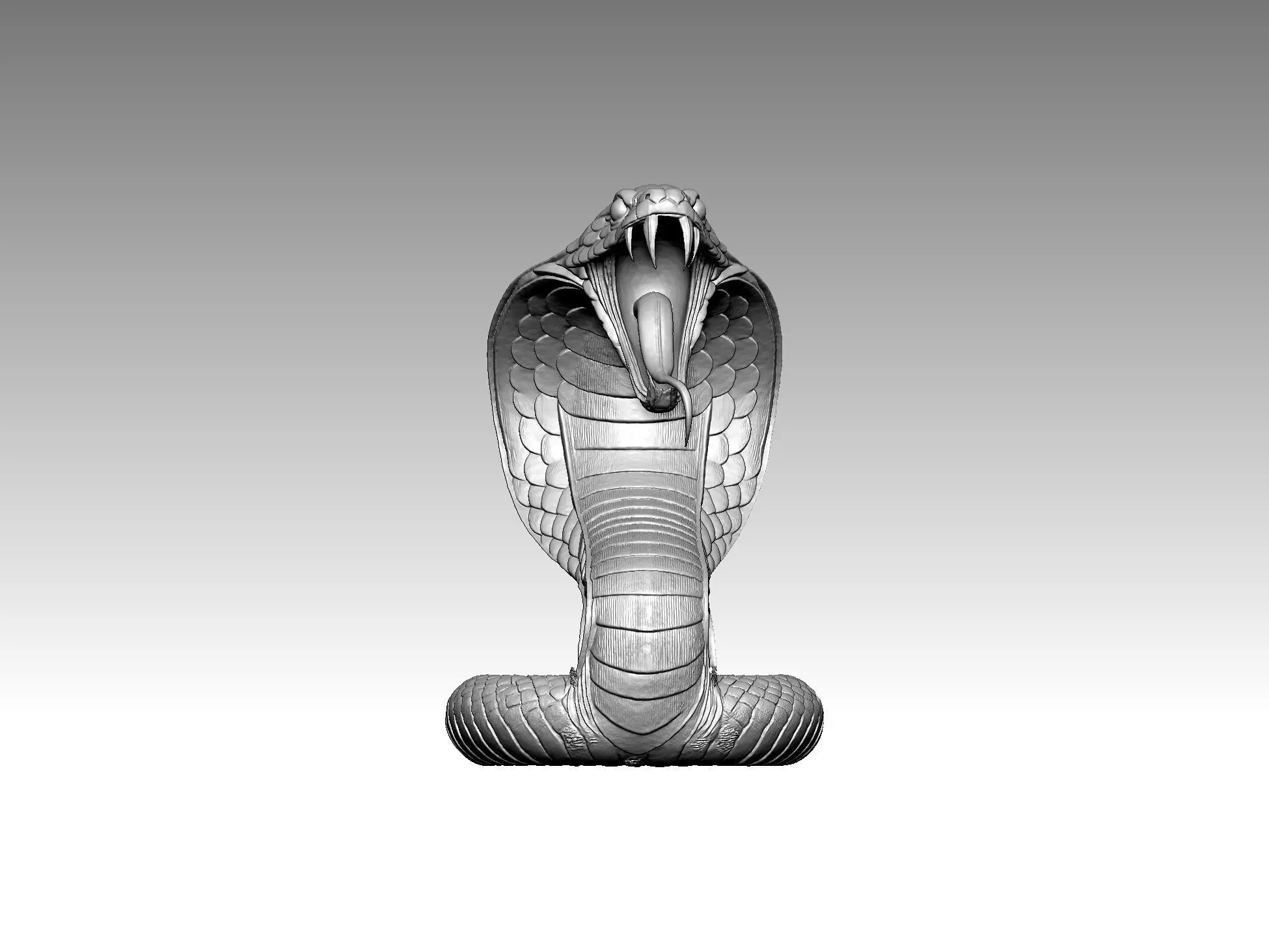 Snake Cobra Fangs 3D Model 3D print model_0