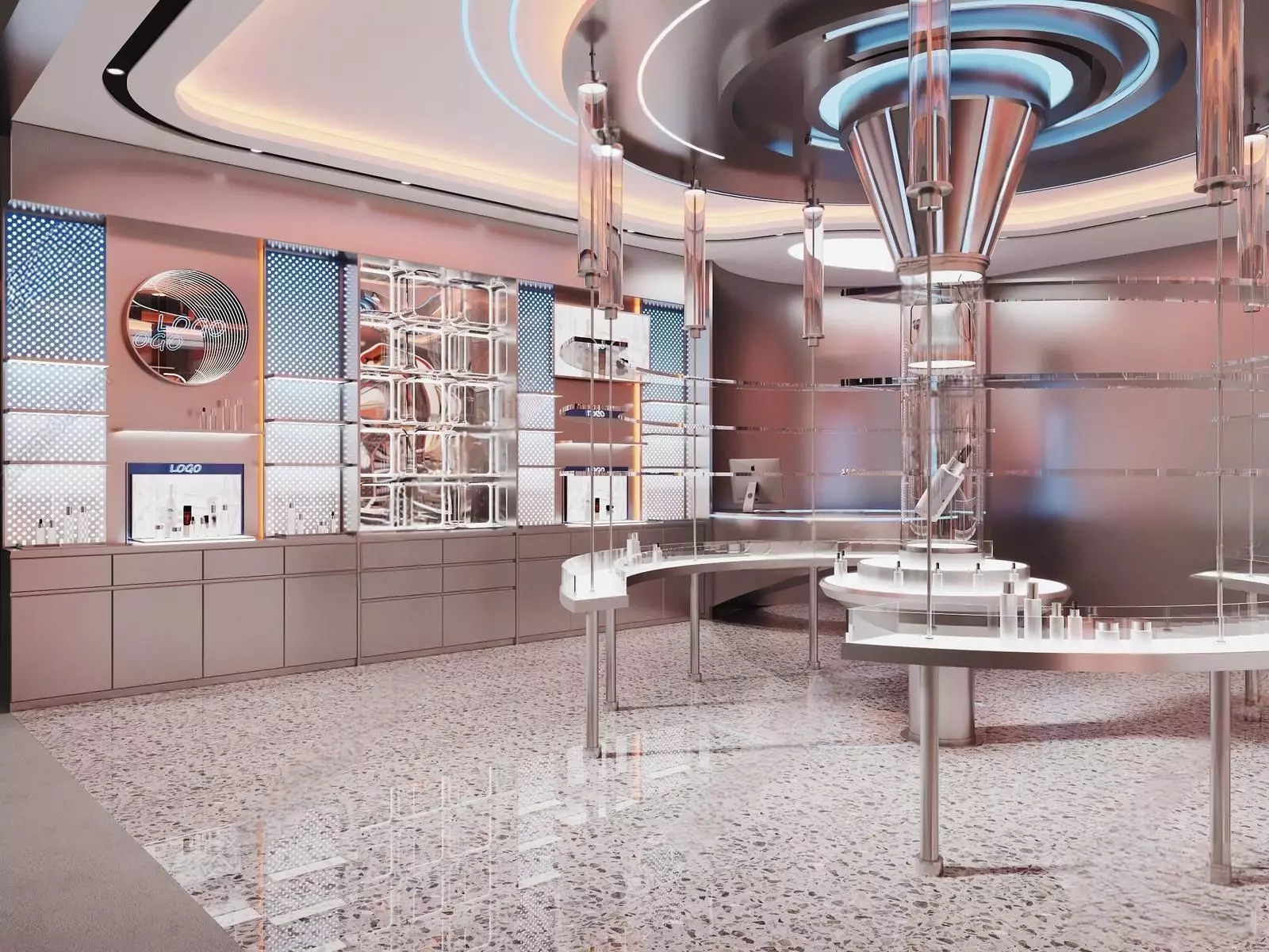 Interior Living Room Scene 3D model_1