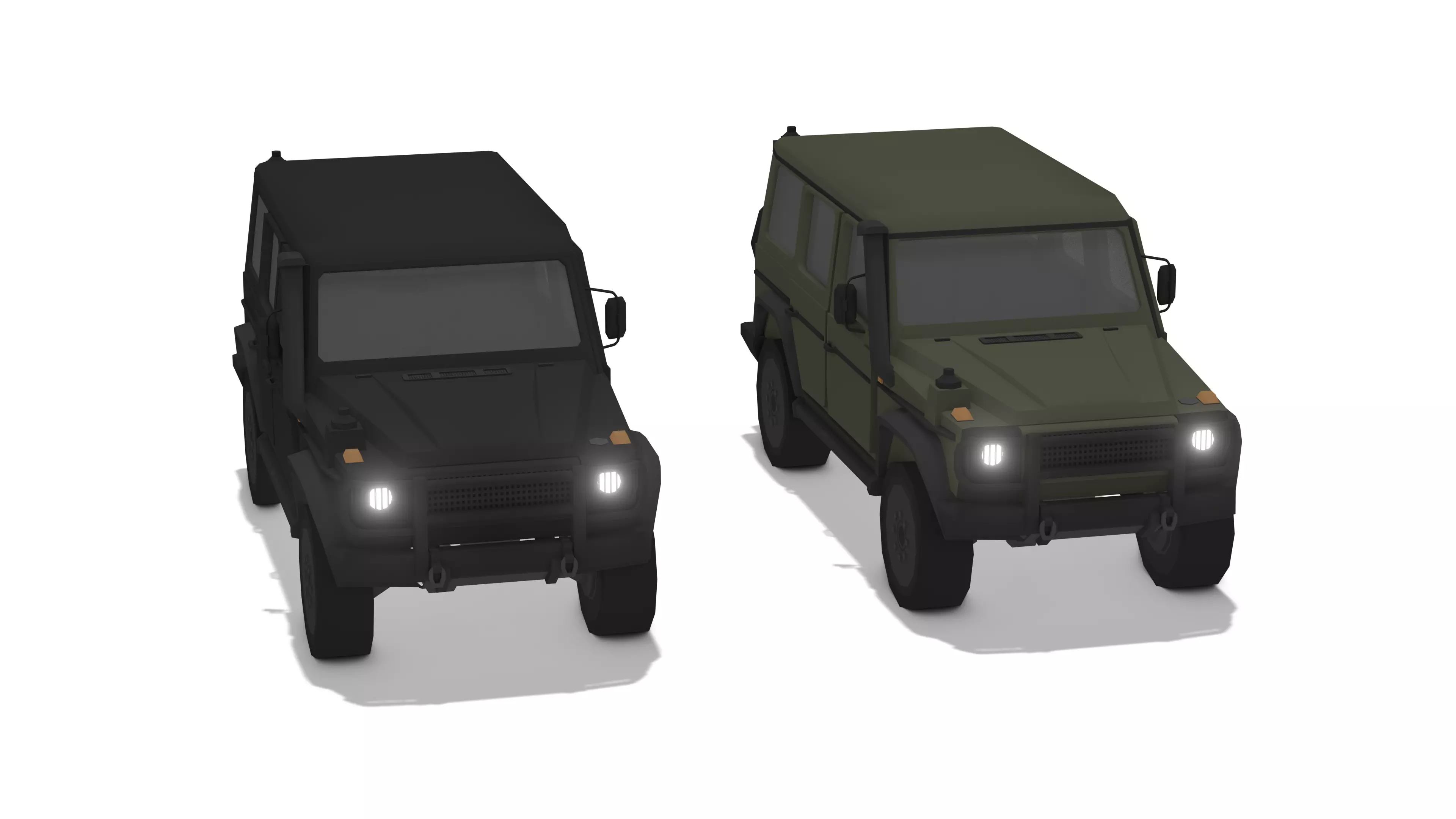 Low Poly G Wagon Game Ready 3D Model Low-poly 3D model