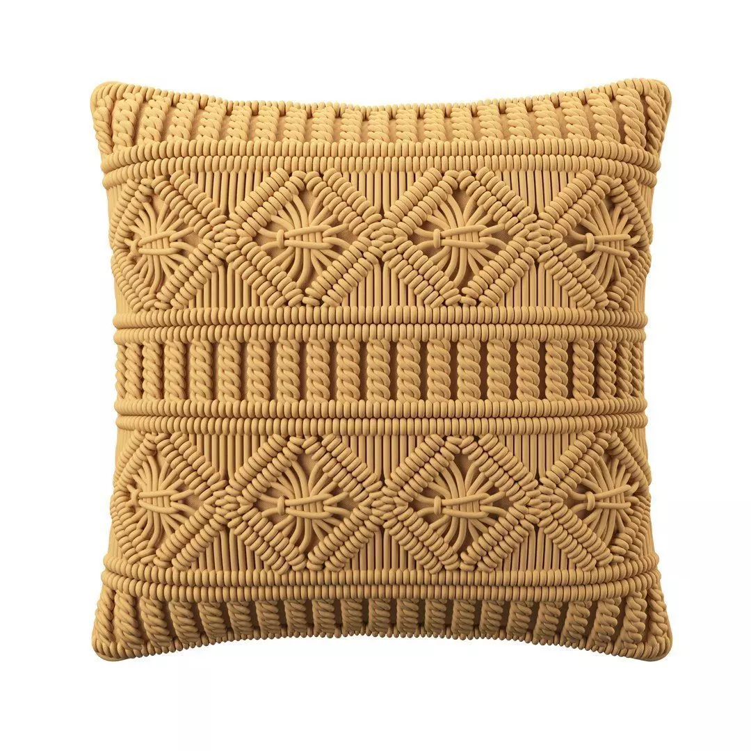 Cushions Mudanya Cotton Geometric Pattern 3D model_2
