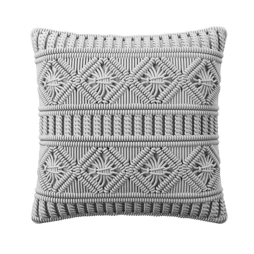 Cushions Mudanya Cotton Geometric Pattern 3D model_4