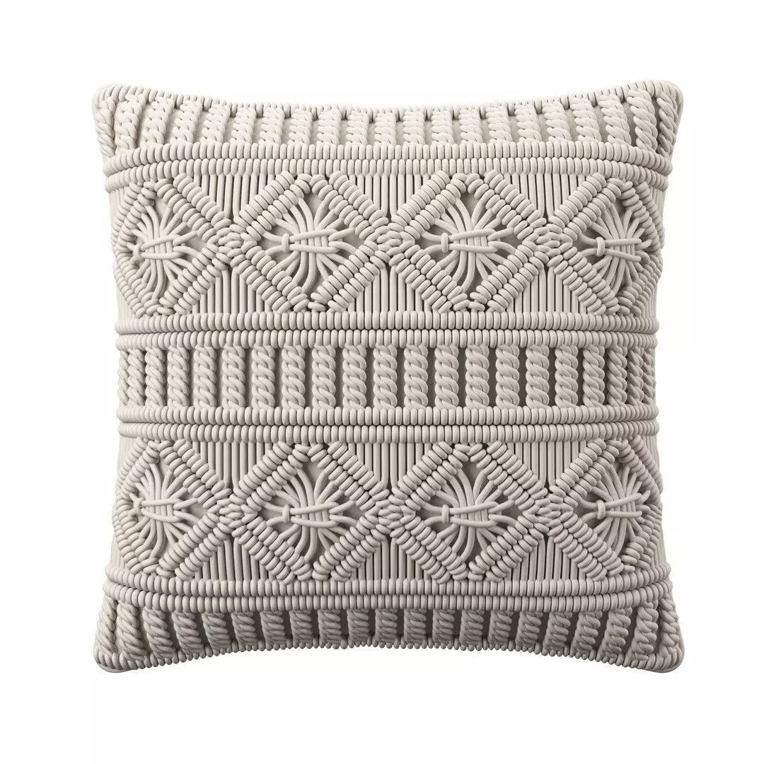 Cushions Mudanya Cotton Geometric Pattern 3D model_1