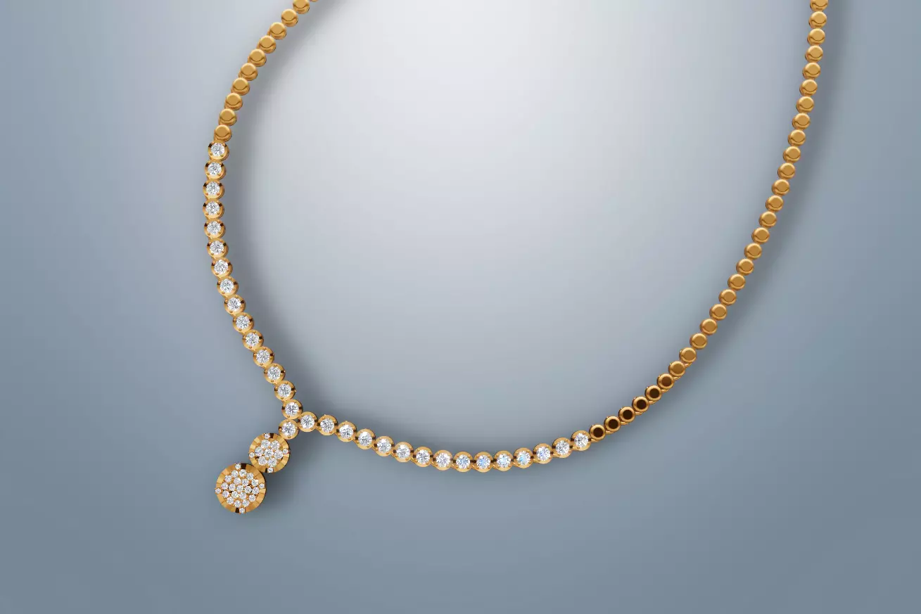 Diamond Necklace New 0001 3D print model_0