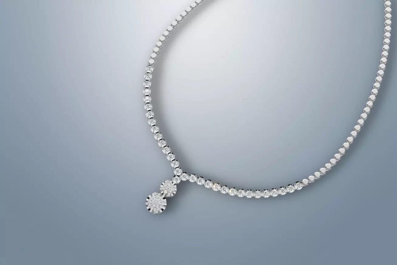 Diamond Necklace New 0001 3D print model_7