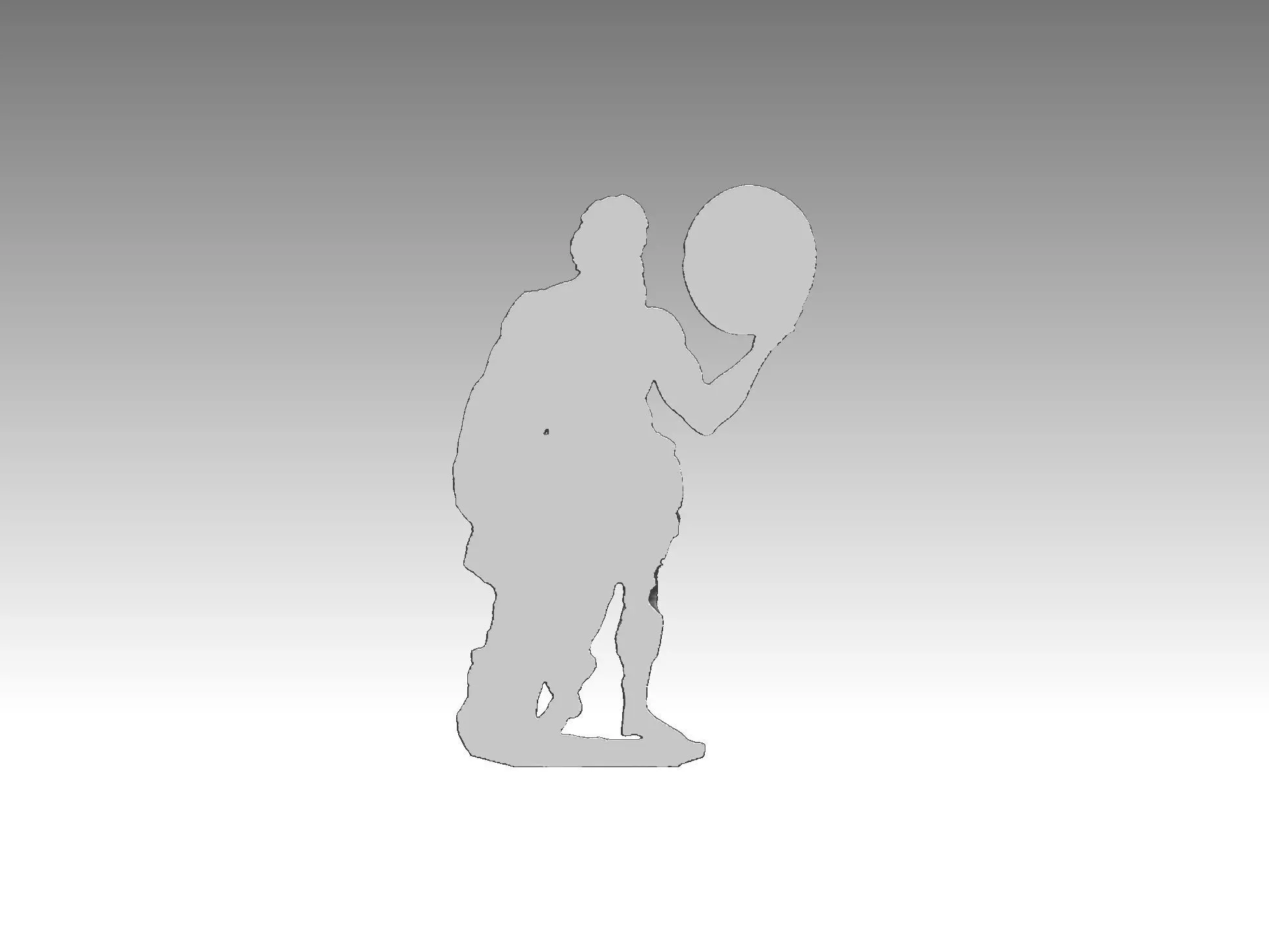 Zeus Earth God 3D print model_2