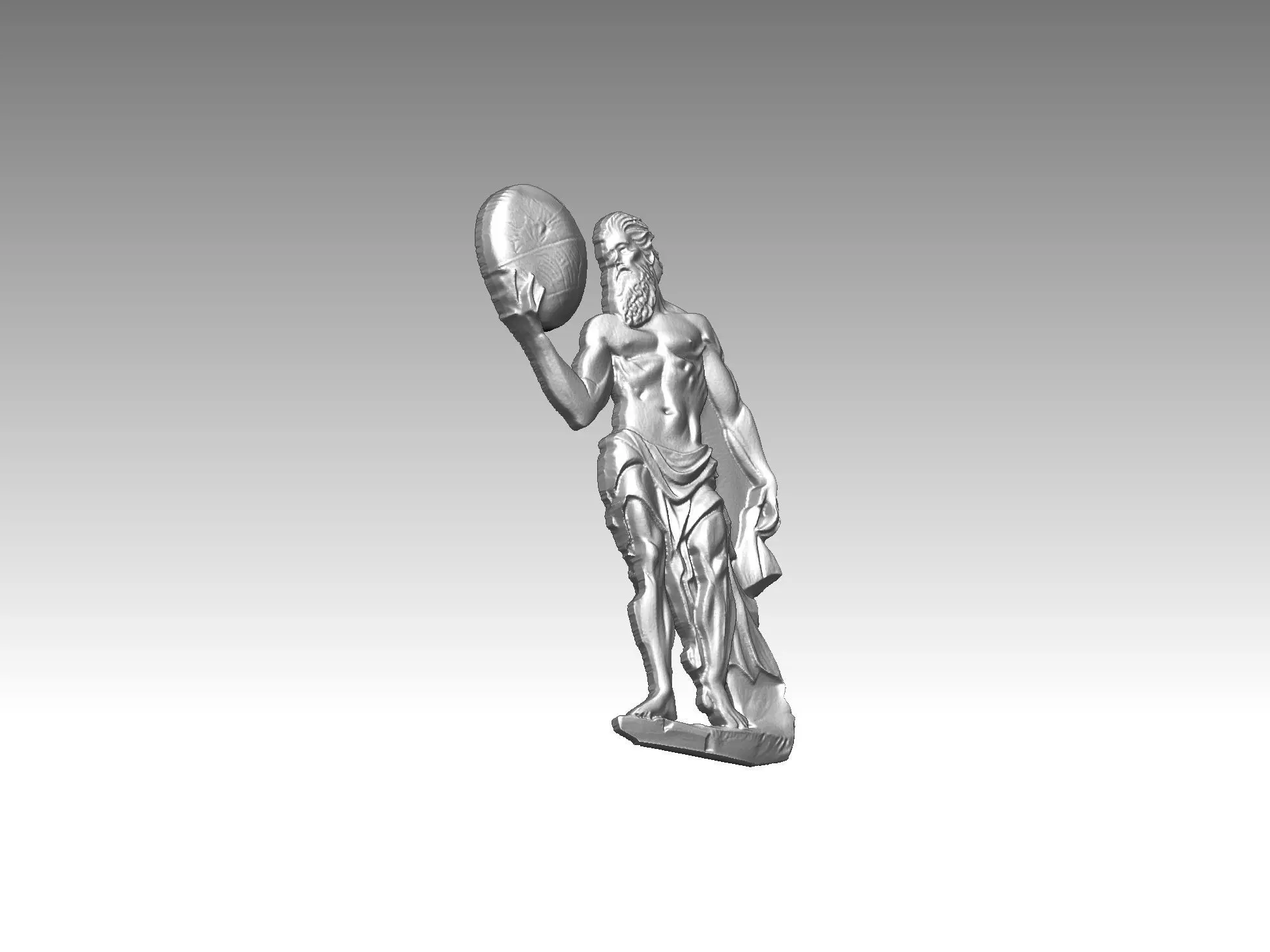 Zeus Earth God 3D print model_4