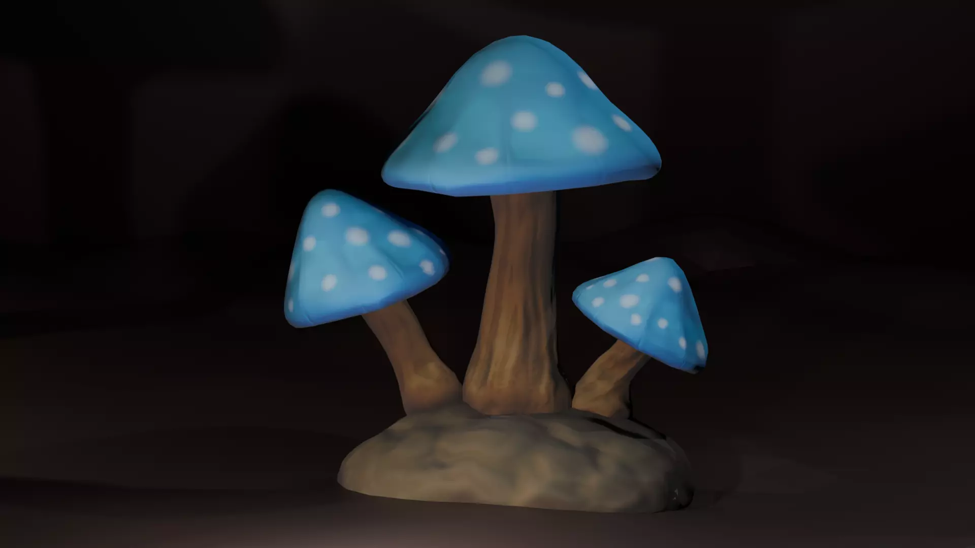 Stylized Magical Mushroom Pack - Low Poly Fantasy Forest  Low-poly 3D model_2