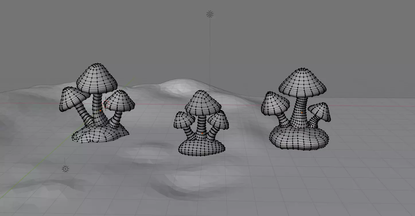 Stylized Magical Mushroom Pack - Low Poly Fantasy Forest  Low-poly 3D model_4