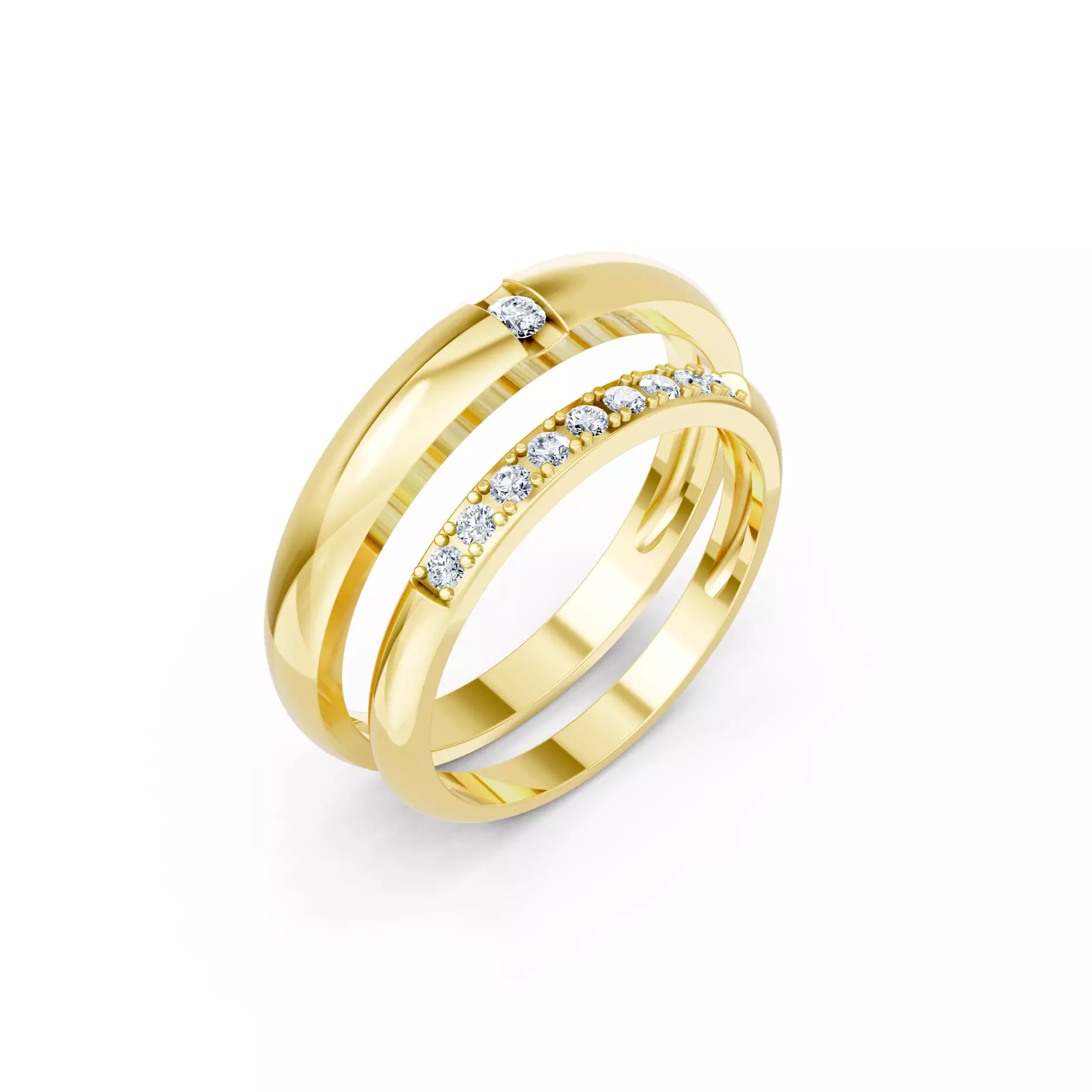 Wedding ring - 2 3D model_0