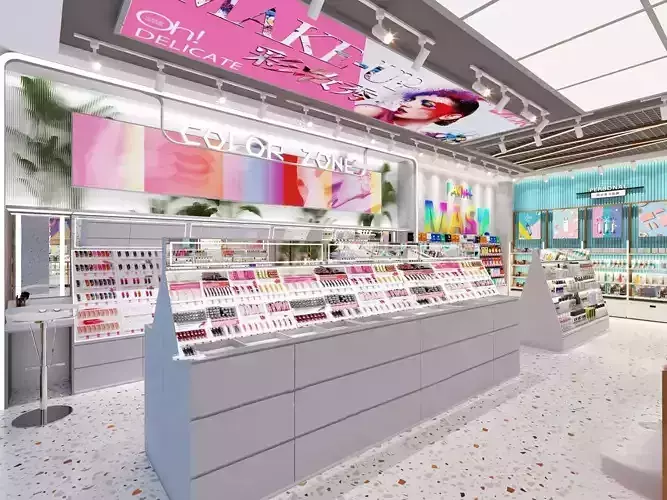Cosmetic Store Scene