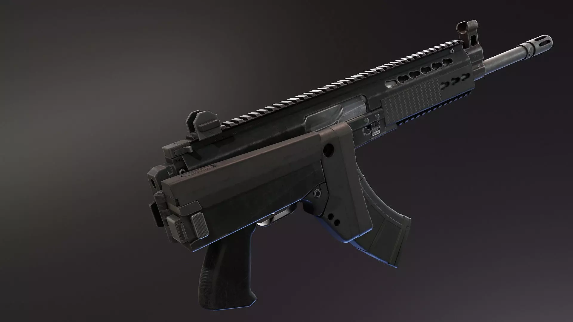 Zastava M19 Rifle Low-poly 3D model_10