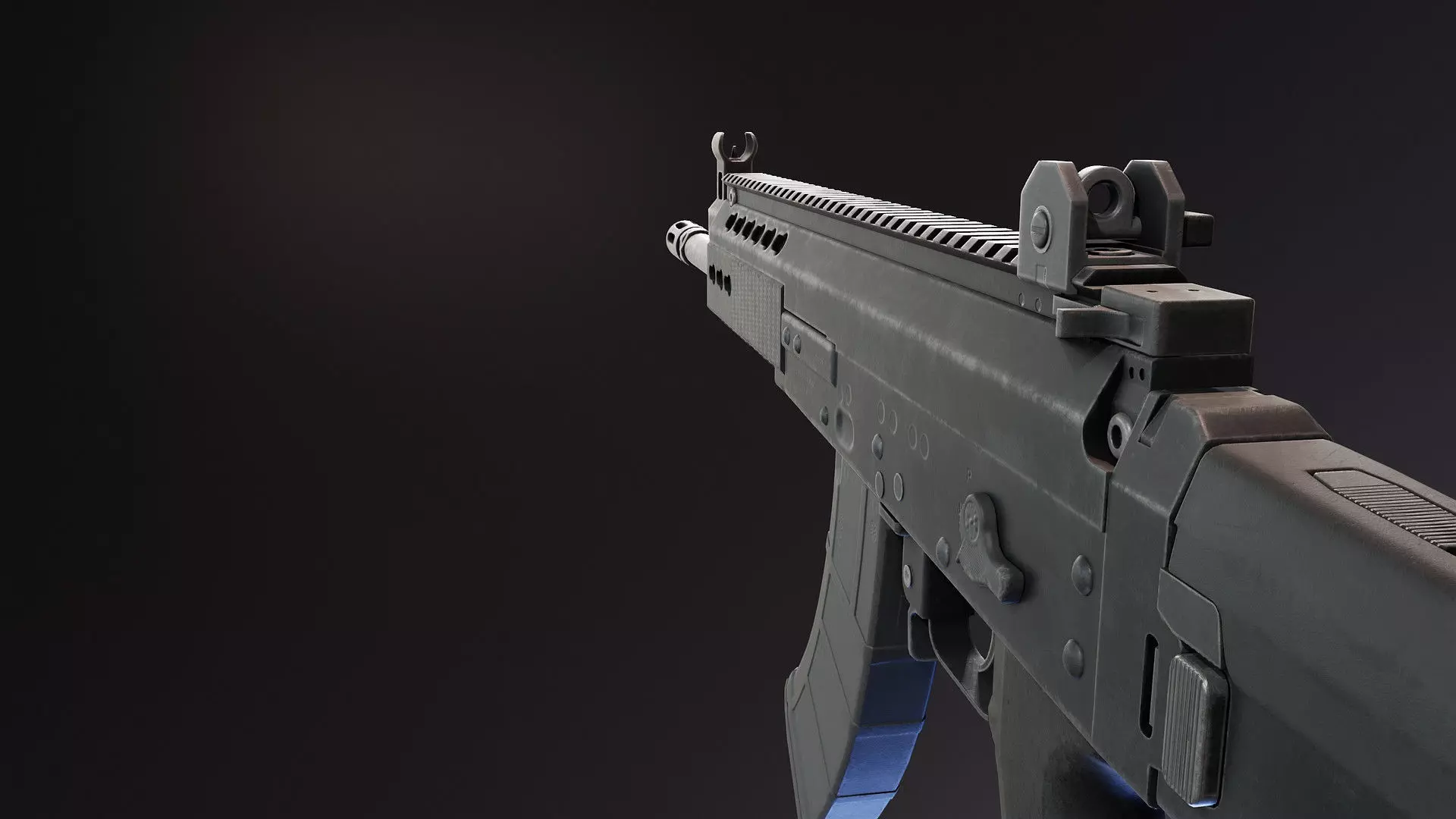 Zastava M19 Rifle Low-poly 3D model_7