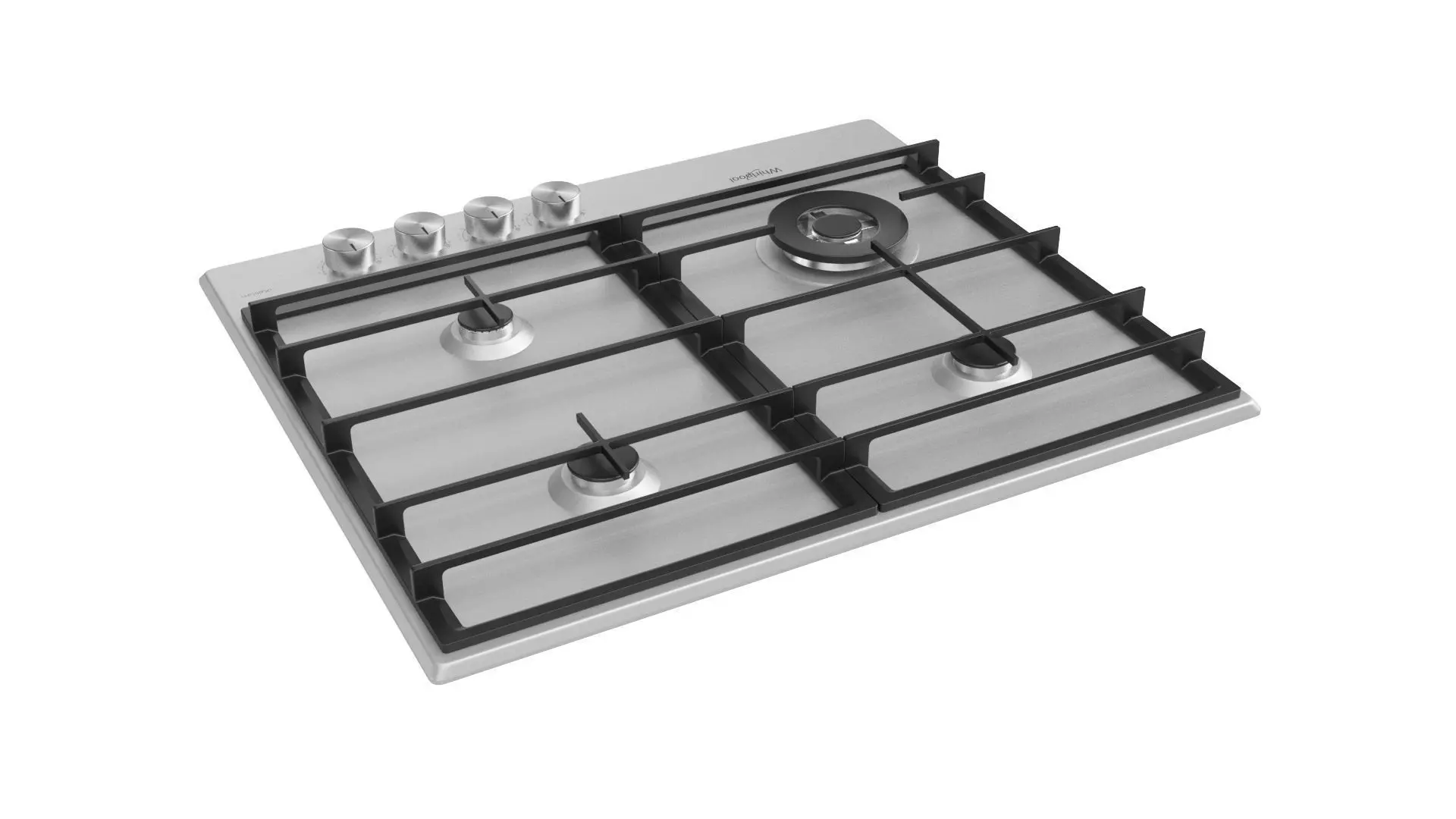 Whirlpool 4 BURNER GAS COOKTOP GMWL628IXALUS 3D model_12