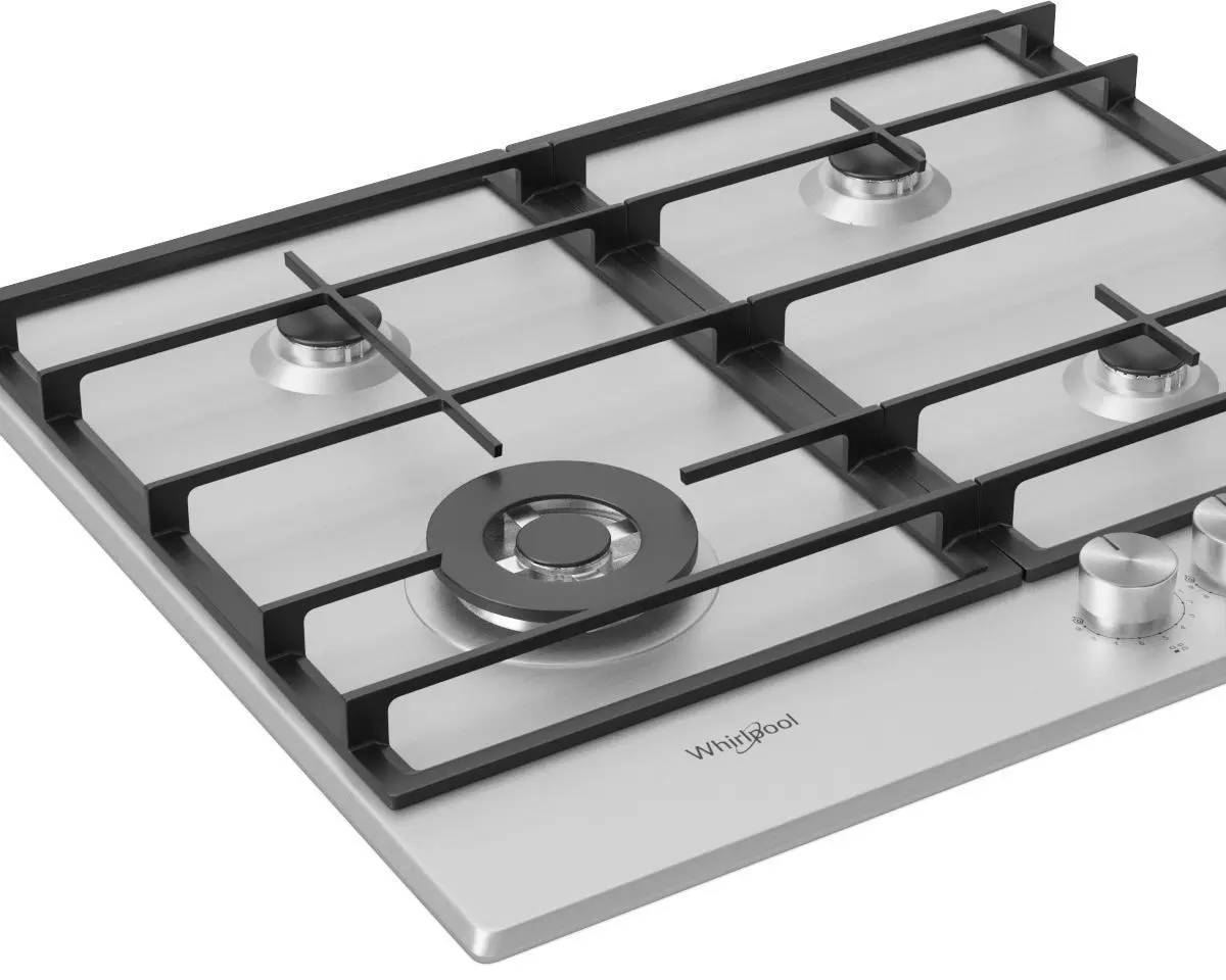 Whirlpool 4 BURNER GAS COOKTOP GMWL628IXALUS 3D model_16